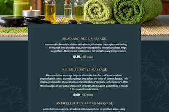 design menu for your business