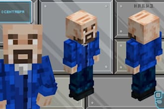 create custom minecraft models, blockbench models and animations
