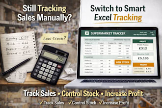 create a supermarket daily sales and inventory tracker in excel