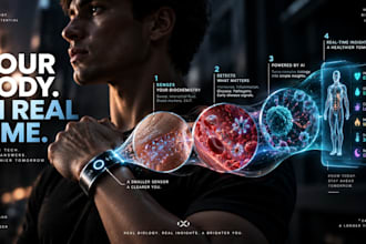design extraordinary scientific and biotech visual infographic