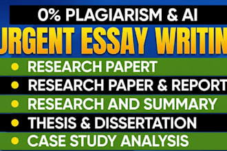 do urgent essay editing, research, summary and case studies