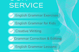 provide  english grammar lessons for students