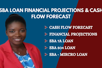 create sba loan financial projections and cash flow forecast