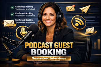 get you booked on podcast as a  guest