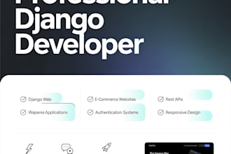 build a professional django website or web application