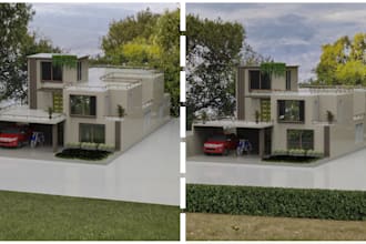 create realistic 3d house models
