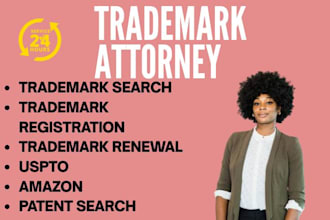 be your US licensed trademark, filling and patent attorney