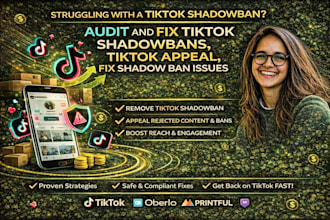audit and fix tiktok shadowbans, tiktok appeal, fix shadow ban issues