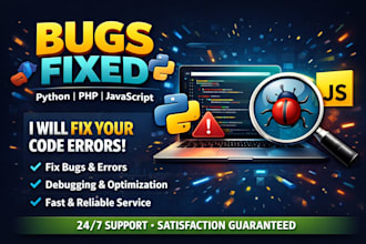 assist on the python, js and php debugging script