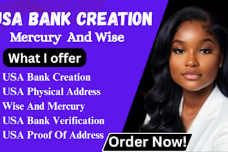 do USA bank creation mercury USA llc resident address proof of address