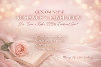 write nsfw fanfiction erotic smut kink erotica bdsm romance story ghostwriter