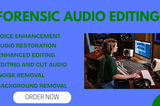 do forensic audio cleanup, detect background voice, and enhance your audio