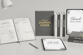 create a journal, journal design, journal cover, ebook journal, prayer journal