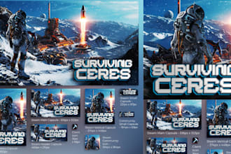 design steam capsule art game cover banner storefront art rpg fantasy indie game