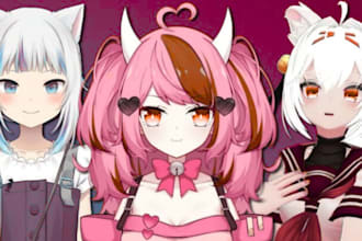 create vtuber model live2d rigging anime vtuber avatar for vtube studio
