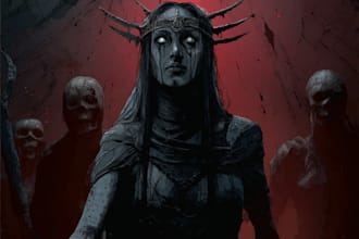 do a fantasy horror and fantasy horror art