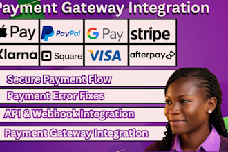 integrate paypal afterpay stripe paystack apple pay payment gateways for website