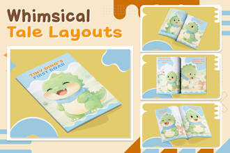create magical children book illustrations and book covers