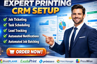 setup printing CRM printplanr exceliprint printavo printmanager presswise shopvo