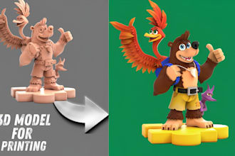 convert 2d sketch or photo into a custom 3d stl model for 3d printing