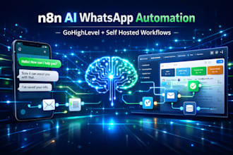 full whatsapp ai agent gohighlevel integration api connection n8n automation