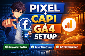 fix facebook pixel and setup conversion API with ga4 tracking