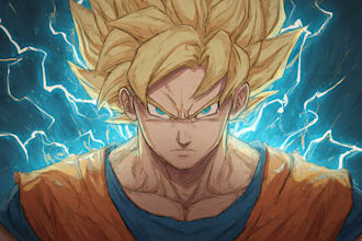 do any dragon ball style illustration for you