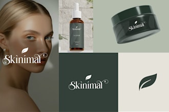 design a minimalist logo for beauty and skincare