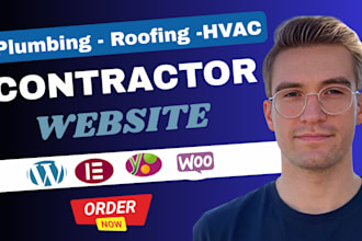 build a wordpress contractor website for roofing, plumbing and hvac business