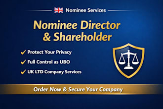 provide UK, US and hongkong nominee director and shareholder services