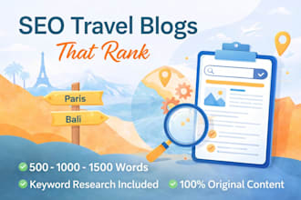 write SEO travel blog articles that rank