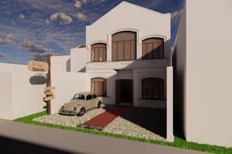 design a custom modern house concept with 3d visualization