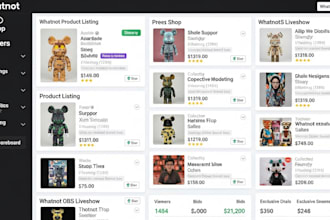whatnot shop whatnot product listing whatnot obs liveshow whatnot scoreboard