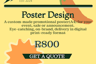 create a stylish poster