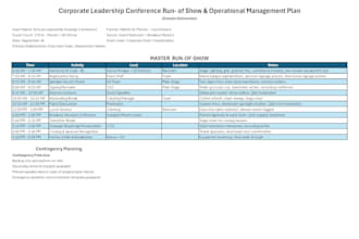 plan and oversee corporate and executive events