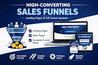 build sales funnel, squeeze page, sales page funnel builder and optin page