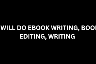 do book writing, ebook writing, ebook editing