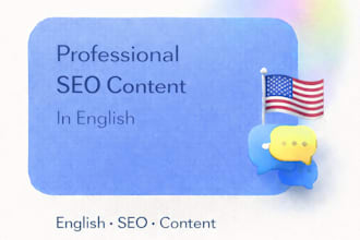 provide english SEO blog writing, no ai