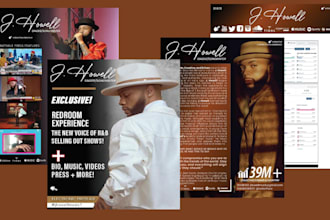 epk design media kit speaker music press kit artist branding singer dj press kit