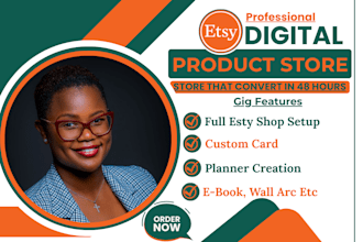 etsy digital product, shop listing with etsy digital products design,etsy SEO