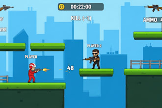 create, develop, build custom web game, multiplayer game, mobile games in unity
