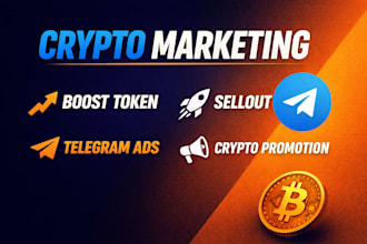telegram crypto promotion to boost token visibility and sellout millions token