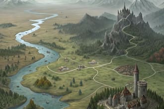 do a custom battle map for dnd, fantasy, rpgs