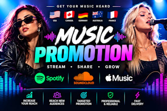 promote your songs with music promotion and music marketing