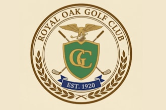 create professional creative golf club logo with express deliver