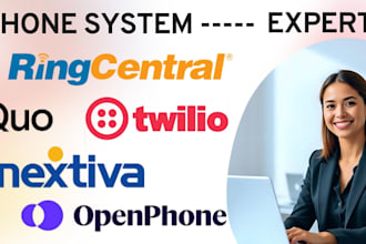 setup ringcentral quo aircall twilio 3cx ooma sonetel call center automation