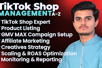 tiktok shop manager, setup, gmv max ads, affiliates marketing