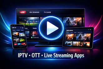 develop iptv app ott platform live streaming app smart tv app rebrand iptv app