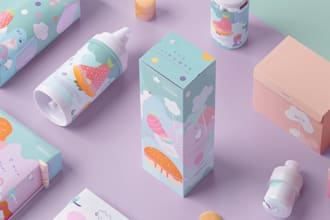 design artistic pouch and packaging