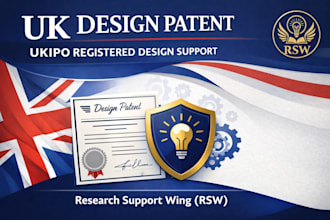 assist in UK design patent filing and granting